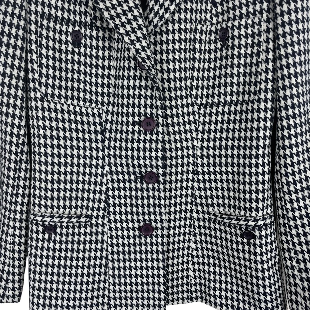Theme Black & White Houndstooth Blazer in Size Small - Picture 7 of 11